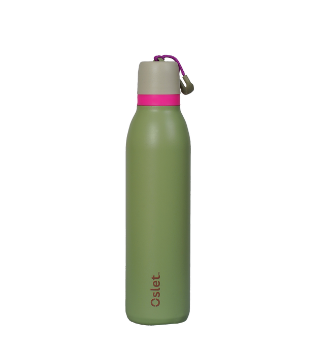 Oslet FlowFlex Twist | Sleek Hot & Cold Water Bottle | 750ml | Forest Green
