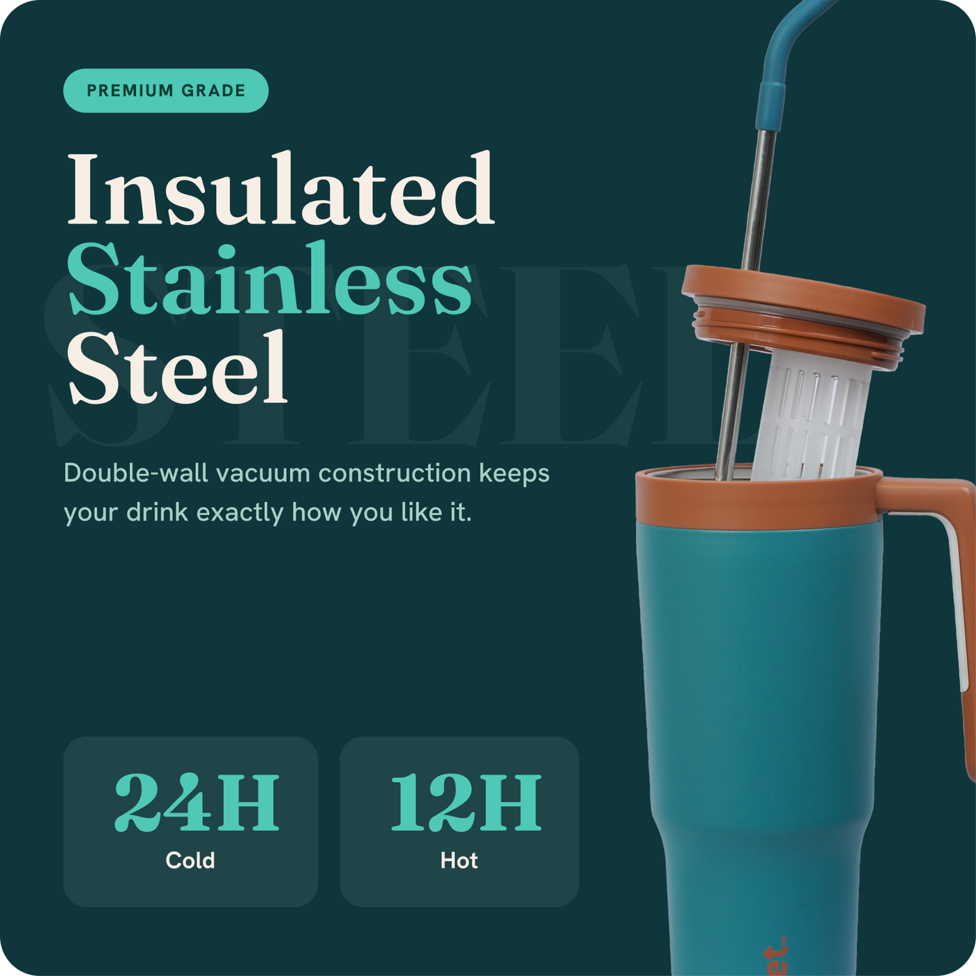 Oslet Vesta | Detox Water Tumbler | 1200ml