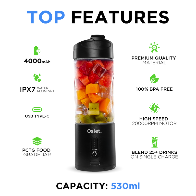 Oslet HydraPro | 230W Portable Blender | 530ml