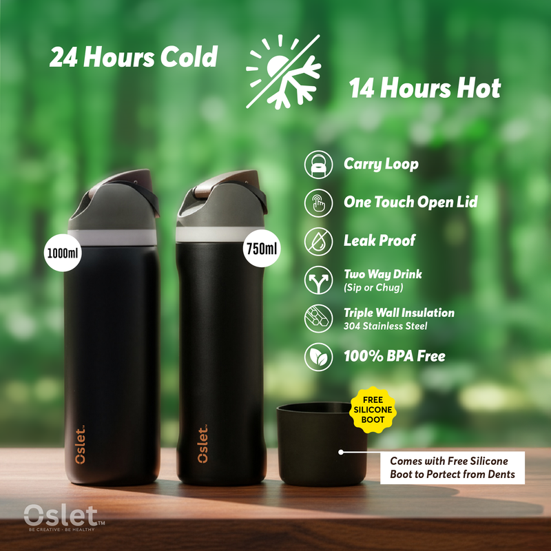 FlowFlex Elite | Hot & Cold Water Bottle | 1000ml , 750ml