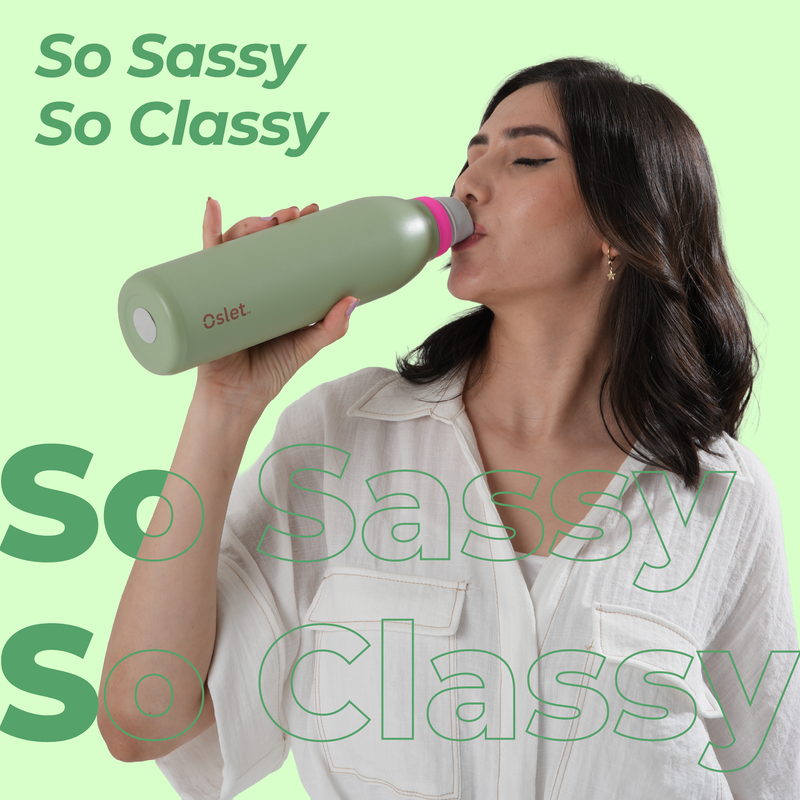 Oslet FlowFlex Twist | Sleek Hot & Cold Water Bottle | 750ml