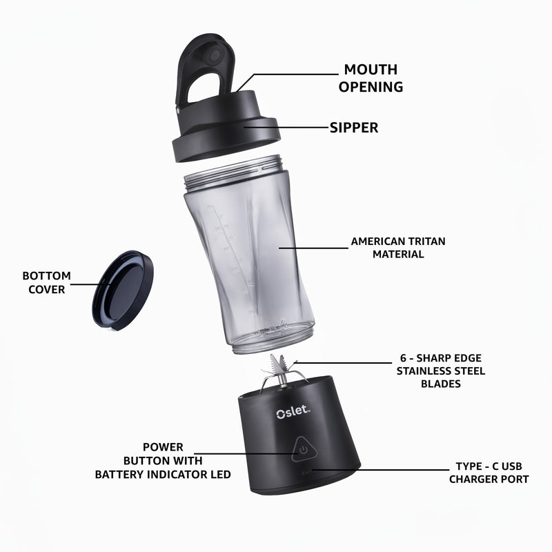 Oslet HydraMax | 360W Portable Blender | 700ml