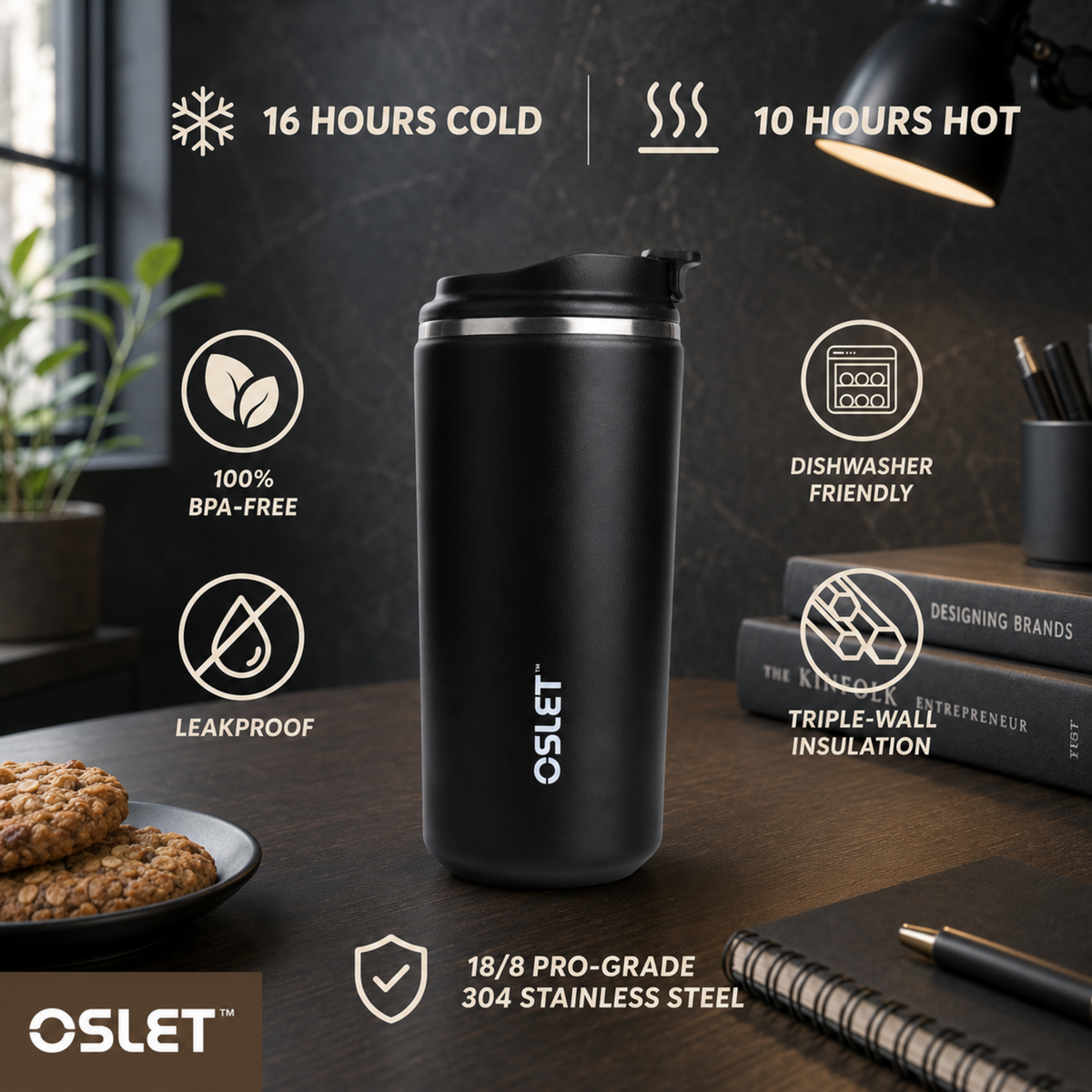 Oslet Veltra | Coffee Tumbler | 400ml