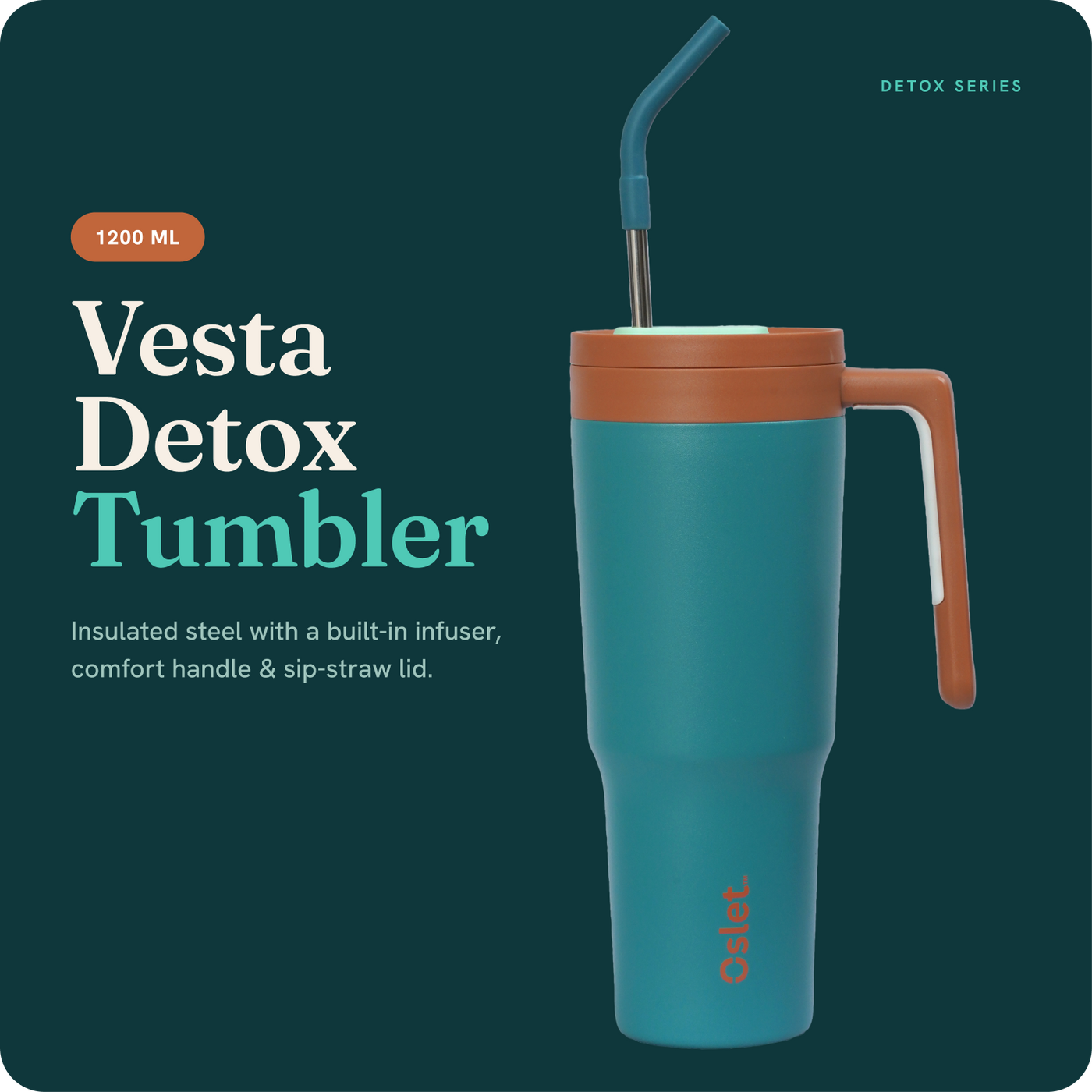 Oslet Vesta | Detox Water Tumbler | 1200ml