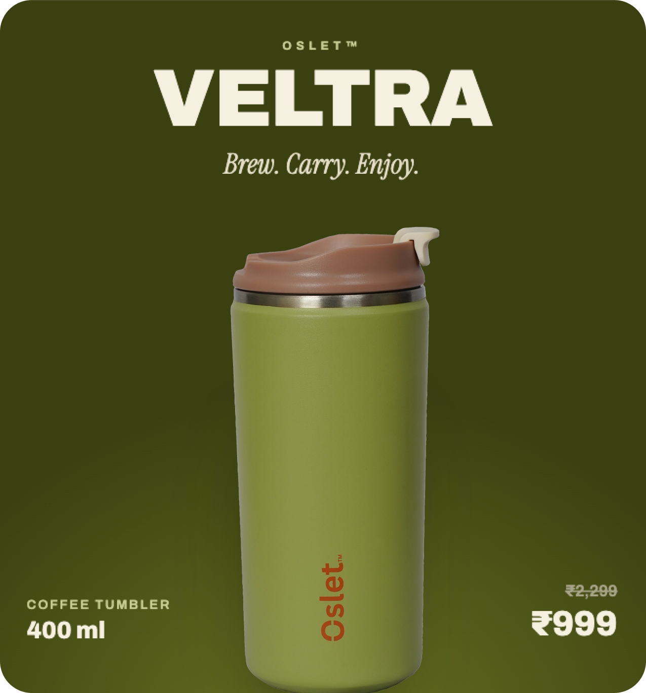 Oslet Veltra | Coffee Tumbler | 400ml