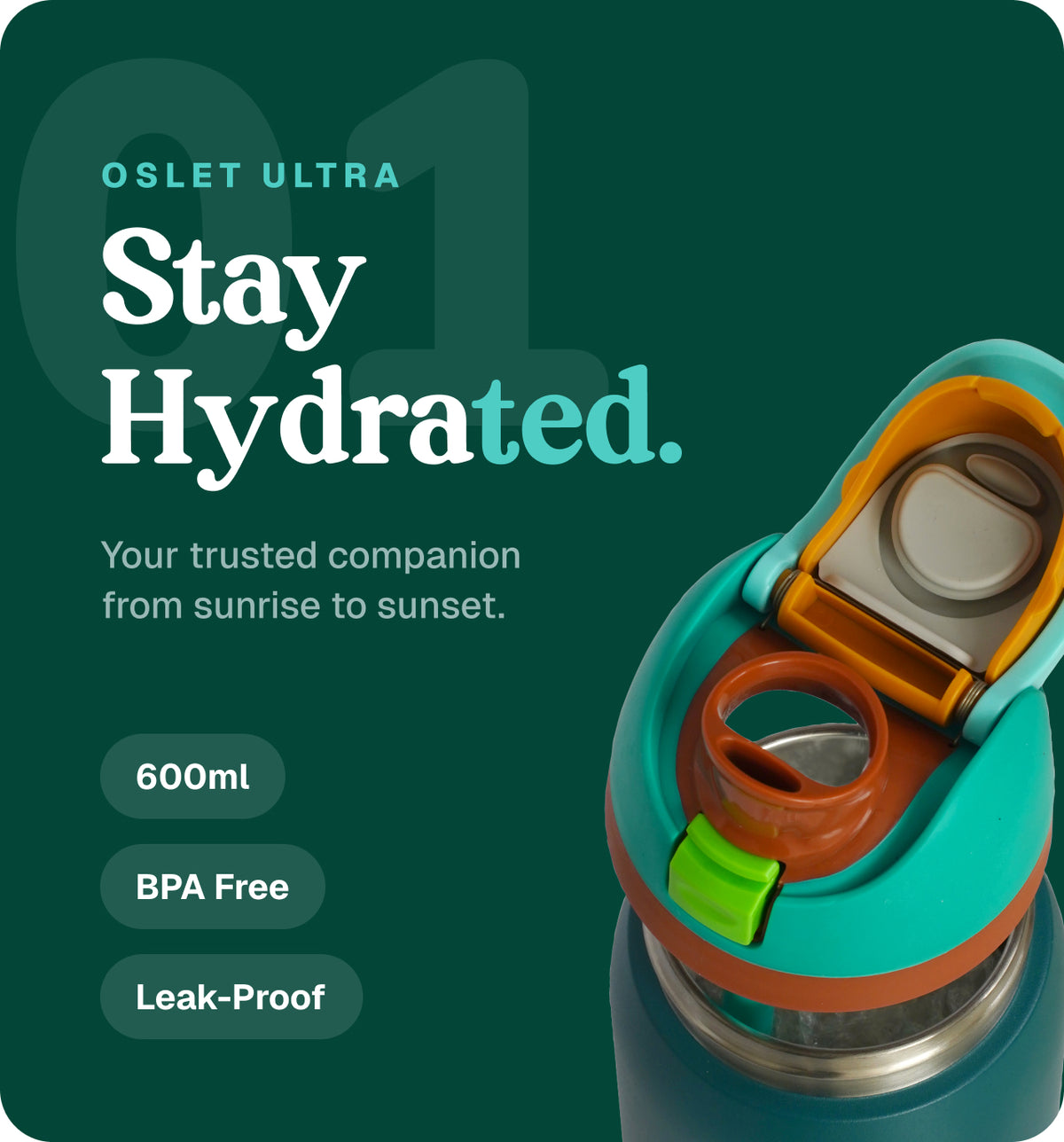 FlowFlex Elite | Hot & Cold Water Bottle | 1000ml , 750ml