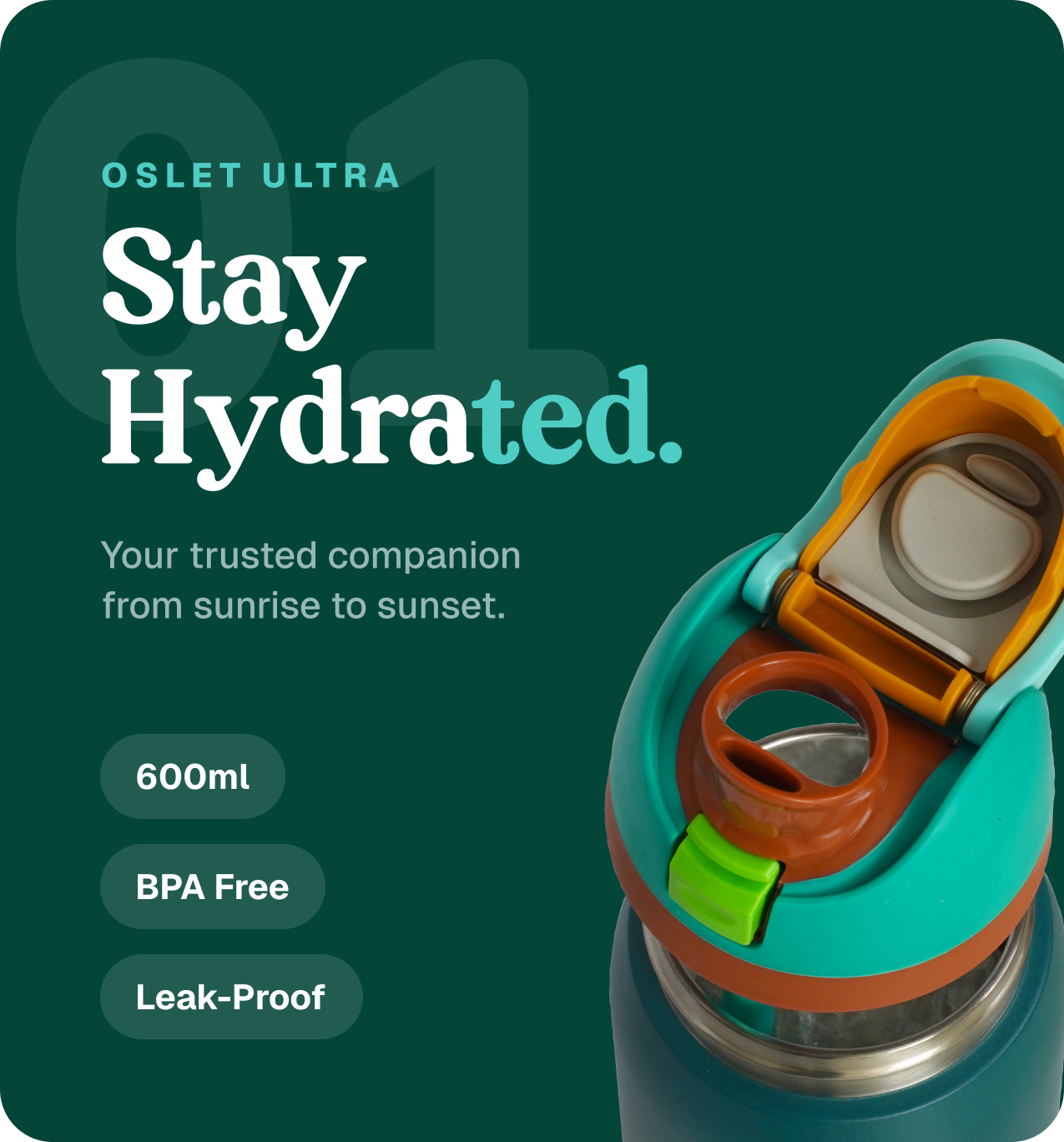 FlowFlex Elite | Hot & Cold Water Bottle | 1000ml , 750ml