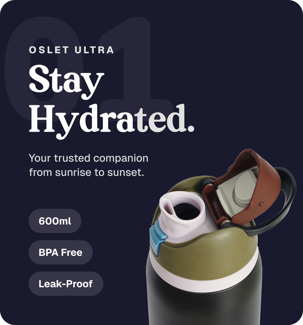 FlowFlex Elite | Hot & Cold Water Bottle | 1000ml , 750ml