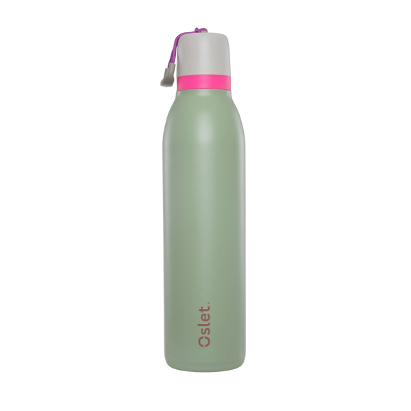 Oslet FlowFlex Twist | Sleek Hot & Cold Water Bottle | 750ml — Ocen Blue dimensions