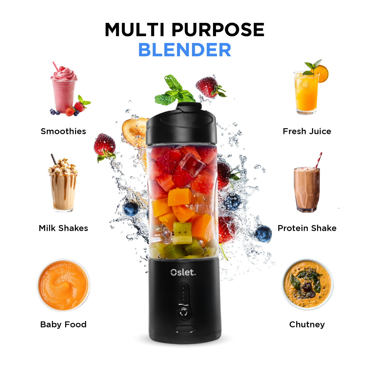 Oslet HydraPro | 230W Portable Blender | 530ml