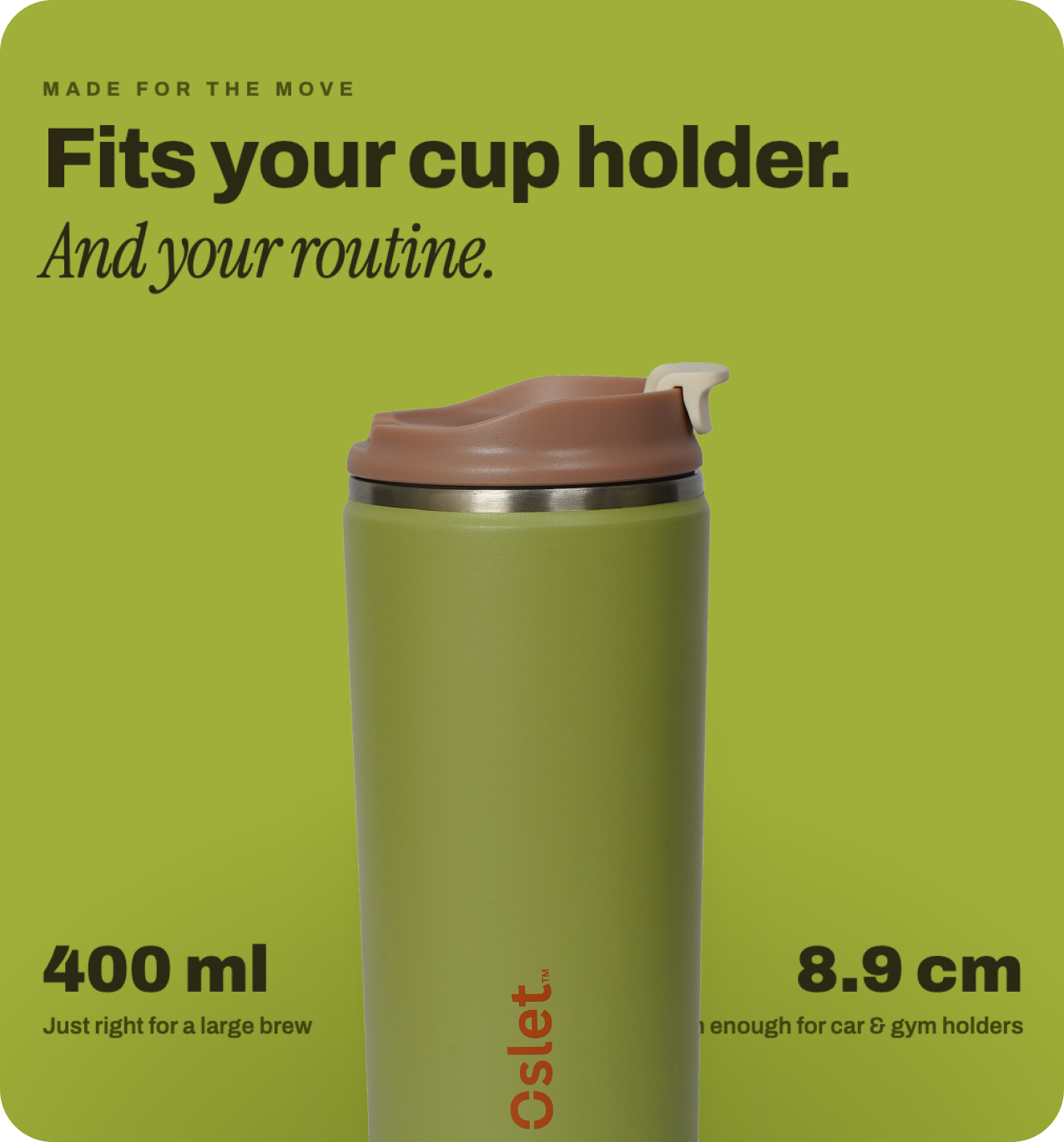 Oslet Veltra | Coffee Tumbler | 400ml
