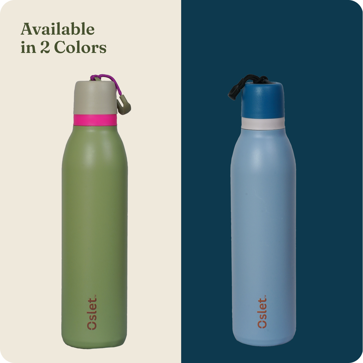 Oslet FlowFlex Twist | Sleek Hot & Cold Water Bottle | 750ml