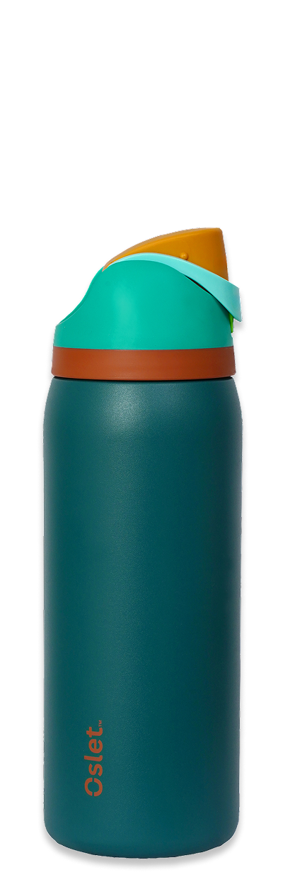 FlowFlex Elite | Hot & Cold Water Bottle | 1000ml , 750ml — Jade Green / 1000ml dimensions
