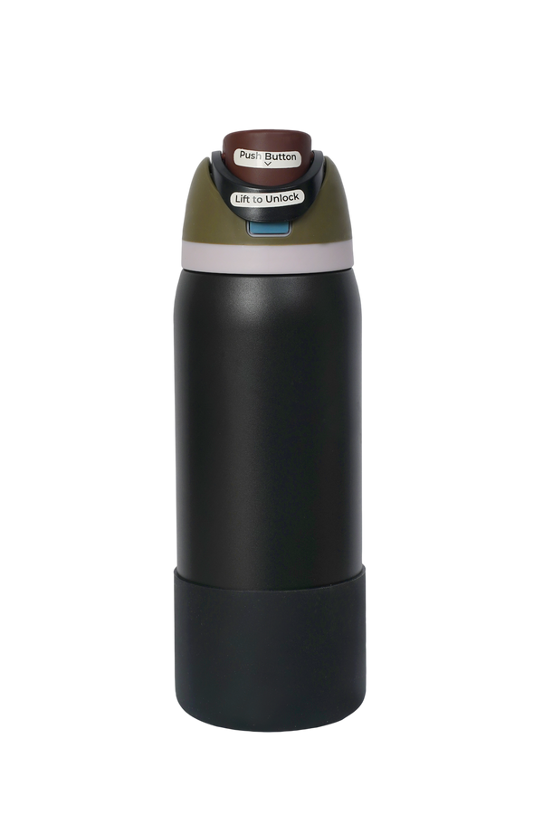 FlowFlex Elite | Hot & Cold Water Bottle | 1000ml , 750ml — Luxe Black / 1000ml dimensions
